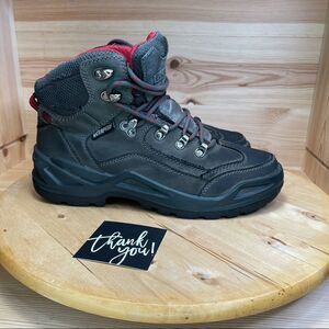 Elk Woods Waterproof Charcoal Grey Leather Boots Men's Size 7.5